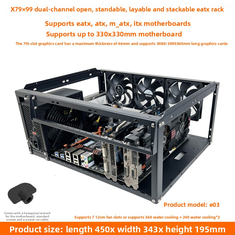 Atx Case - Szafka na komputer PC z otwartą